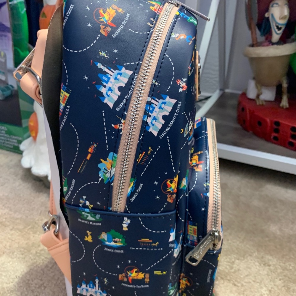 Loungefly Disneyland 65th Anniversary Map Backpack - Picture 5 of 10
